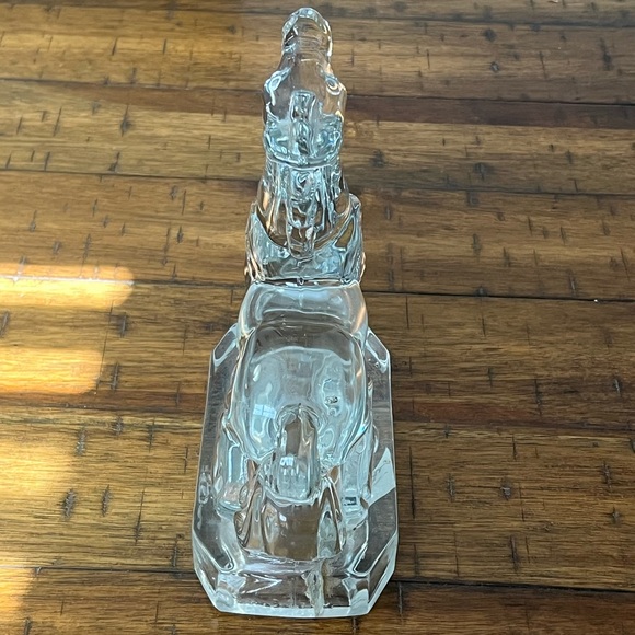 Vintage New Martinsville Glass Horse Bookend - Picture 5 of 6
